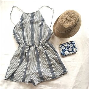 Lush Chambray Romper